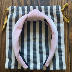 NWT Pink Velvet Lele Sadoughi Headband with Gift Bag